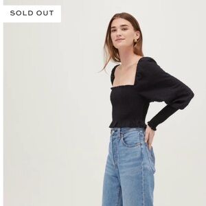 NWT Hill House Home Grace Top Black